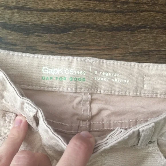 EUC Gap Kids Rose‎ Gold Jeans Sz 6 - Picture 3 of 6